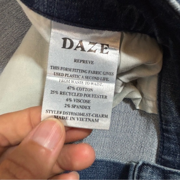 Daze Denim High Rise Straight Leg Classic Denim Jeans Stretch 16W NWT - Picture 9 of 9